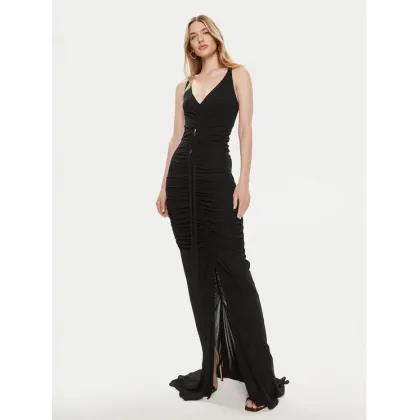Zdjęcie Elisabetta Franchi Sukienka wieczorowa AB-590-42E2-V760 Czarny Slim Fit