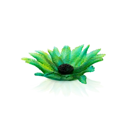 Zdjęcie Kryształowa patera z liśćmi palmy – firma Daum