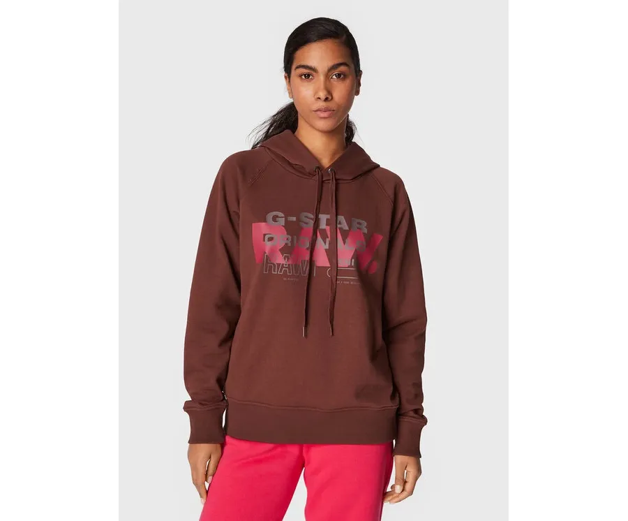 obrazek 1 G-Star Raw Bluza Raglan D22117-A613-D312 Brązowy Regular Fit