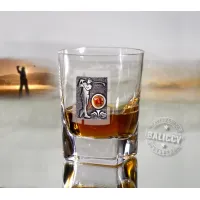 Zdjęcie Szklanka do whisky Quadro z bursztynem  -  Golf Master