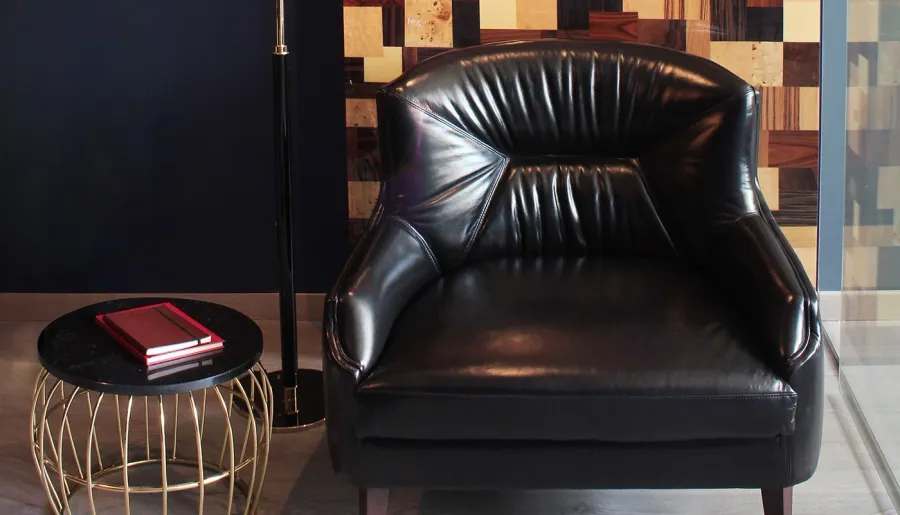 obrazek 5 Minimalistyczny tapicerowany fotel - Porus Studio