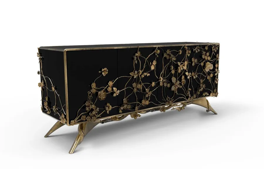picture 3 Unusual chest of drawers for living room made of brass