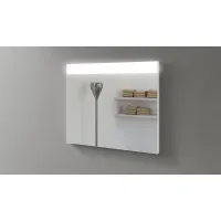 Zdjęcie Minimalistyczne lustro podświetlane Orizzonte do łazienki