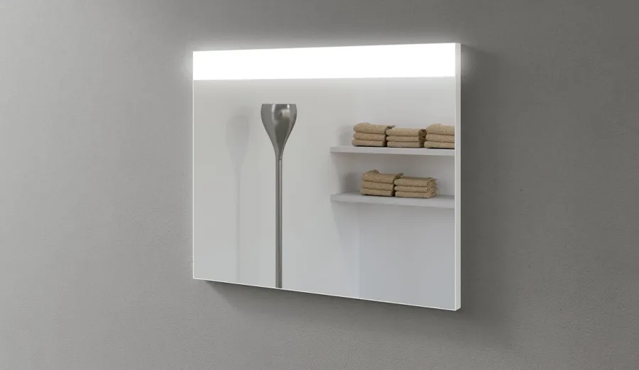obrazek 1 Minimalistyczne lustro podświetlane Orizzonte do łazienki