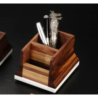 Picture Wooden container for pencils and pens