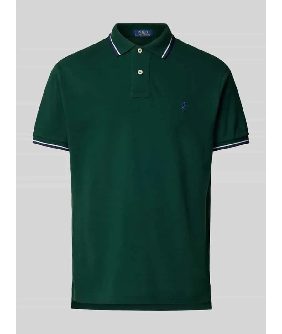 obrazek 1 Koszulka polo o kroju custom slim fit z wyhaftowanym logo