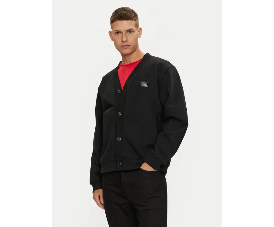 obrazek 1 Hugo Kardigan Dacardigo 50516705 Czarny Relaxed Fit HUGO
