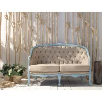 Zdjęcie Stylowa 2 osobowa sofa tapicerowana z Włoch - Fratelli Mirandola