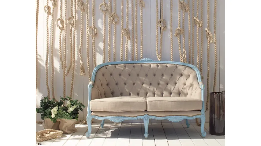 obrazek 1 Stylowa 2 osobowa sofa tapicerowana z Włoch - Fratelli Mirandola