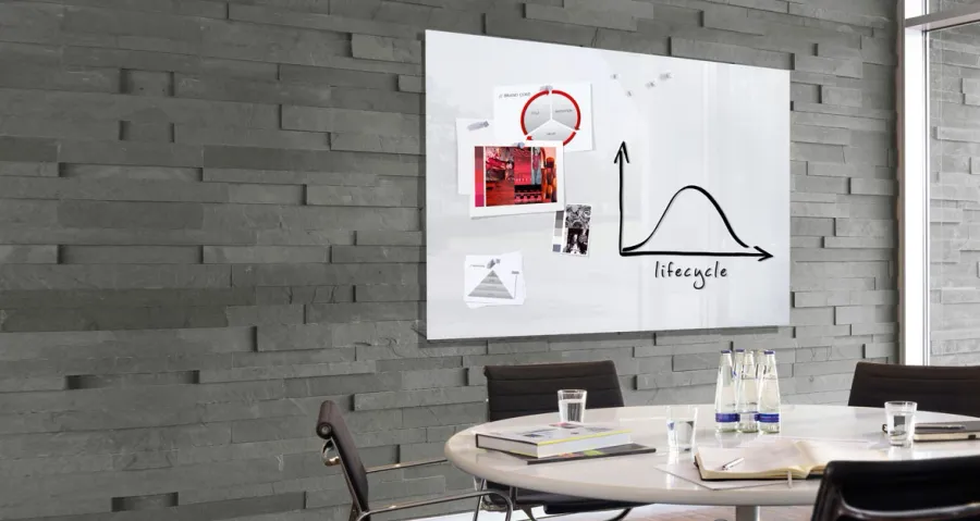 picture 8 Magnetic Glass Board artverum 100x65 cm