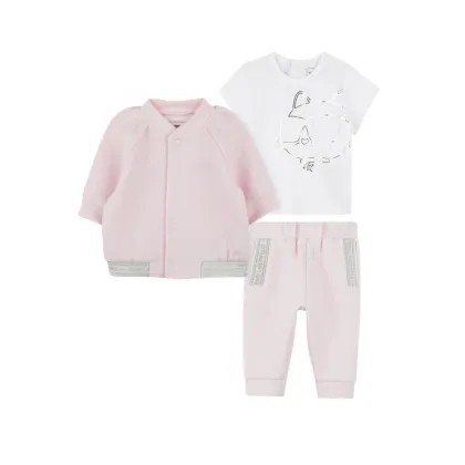 Zdjęcie Karl Lagerfeld Kids Komplet dresowy Z30521 S Różowy Regular Fit
