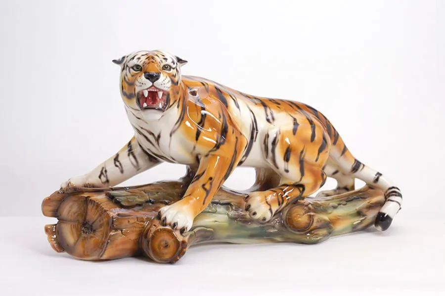 obrazek 1 Wyjątkowy ceramiczny tygrys