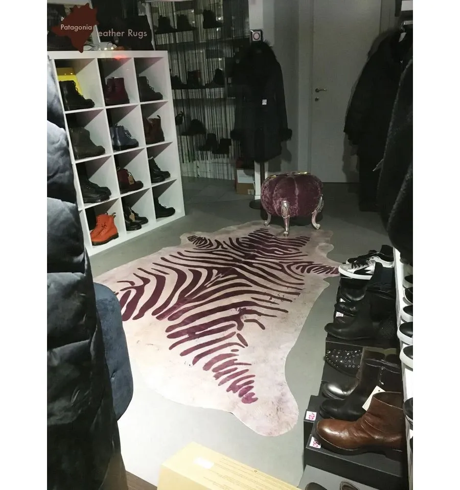 obrazek 4 Fantastyczny dywan dekoracyjny ze skóry bydlęcej