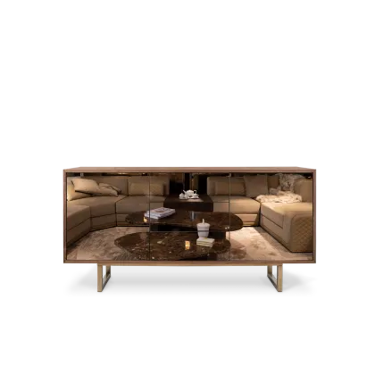 Zdjęcie Ekskluzywny portugalski kredens z lustrem