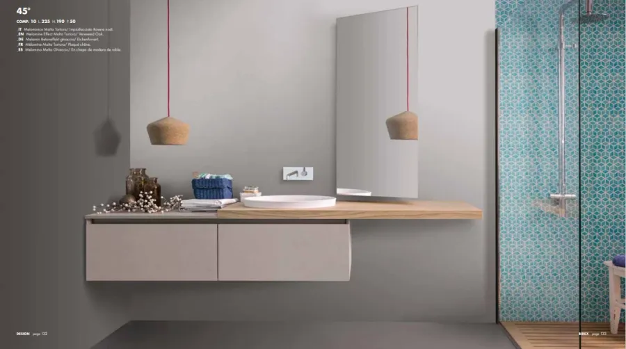 obrazek 1 Minimalistyczny, nowoczesny komplet mebli do łazienki - Birex