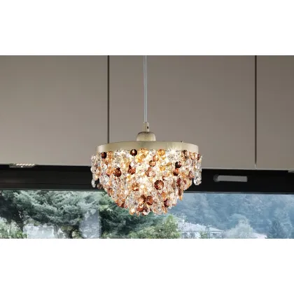 Picture Small, hanging chandelier for the room - ROSEMERY 1
