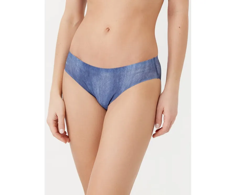 obrazek 1 Chantelle Figi klasyczne Soft Stretch C11D30 Niebieski