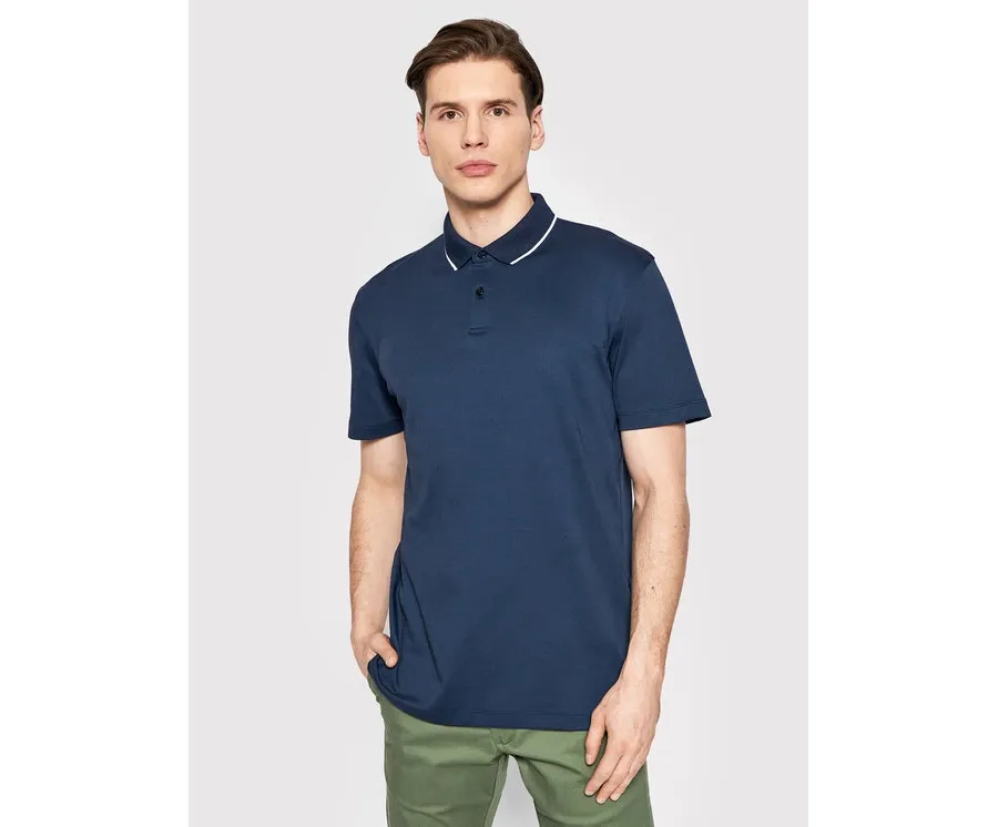 obrazek 1 Selected Homme Polo Leroy 16082844 Granatowy Regular Fit