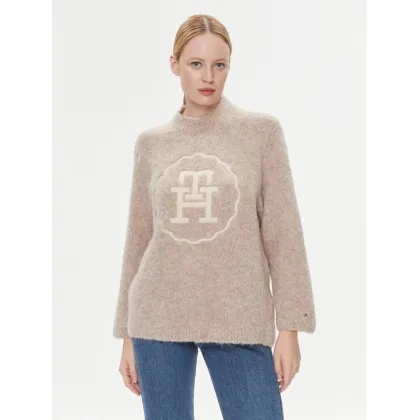 Zdjęcie Tommy Hilfiger Sweter WW0WW40267 Beżowy Oversize