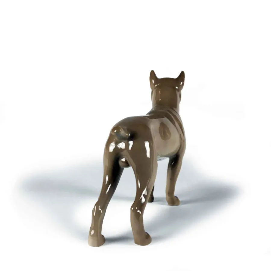 obrazek 6 Ręcznie malowana polichromowana figurka boksera z porcelany Bing & Grondahl