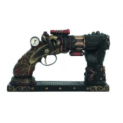 Zdjęcie Stylowa dekoracja - steampunkowy stojak na pistolet