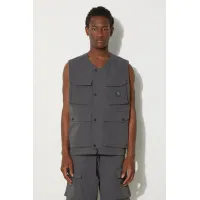 Zdjęcie Carhartt WIP bezrękawnik Balto Vest męski kolor szary przejściowy I033615.87XX