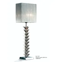 Picture Luxurious lamp with a square base and a crystal white cubic shade - Il Paralume Marina