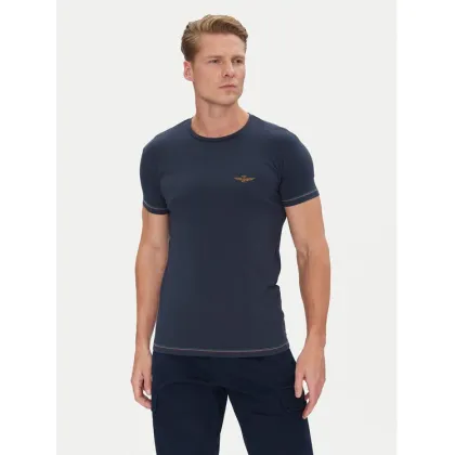 Zdjęcie Aeronautica Militare T-Shirt AM1UTI003 Granatowy Regular Fit