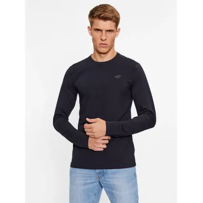 Zdjęcie 4F Longsleeve 4FAW23TLONM155 Niebieski Slim Fit