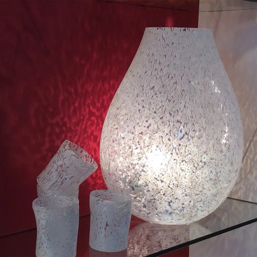 obrazek 1 Włoska lampa z wyspy Murano o deliktanym wzorze