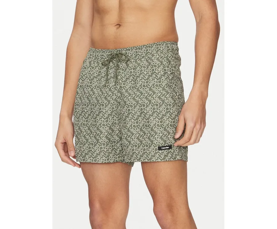 obrazek 1 Calvin Klein Swimwear Szorty kąpielowe KM0KM01120 Zielony Regular Fit