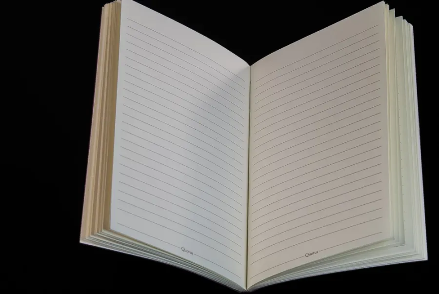 obrazek 2 Skórzany notes w kartki w linię