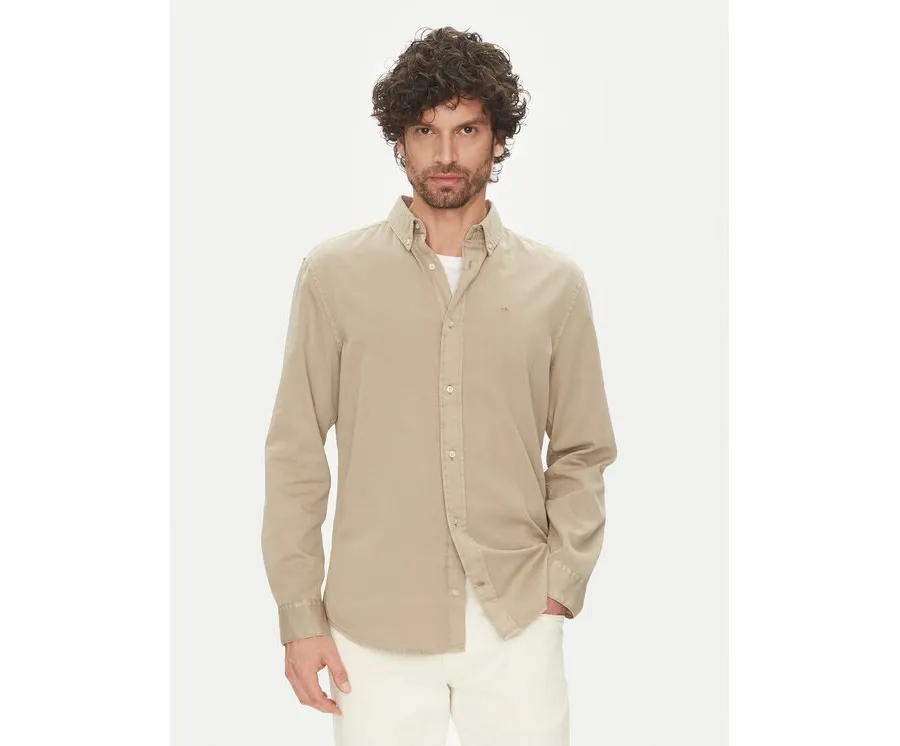 obrazek 1 Calvin Klein Koszula K10K114200 Beżowy Comfort Fit