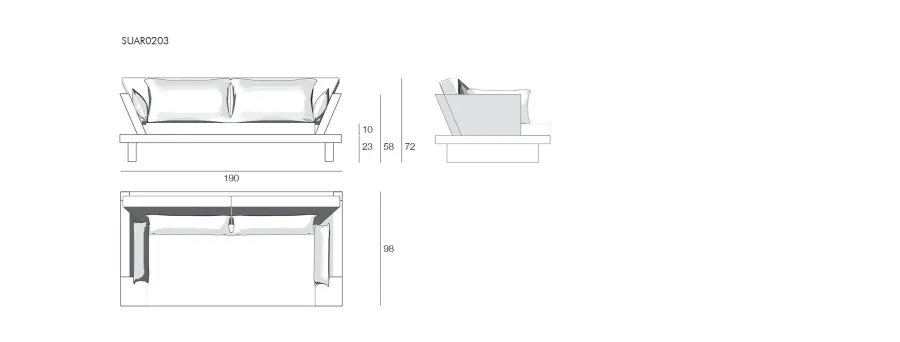 obrazek 6 Luksusowa sofa wypoczynkowa do salonu lub na zewnątrz