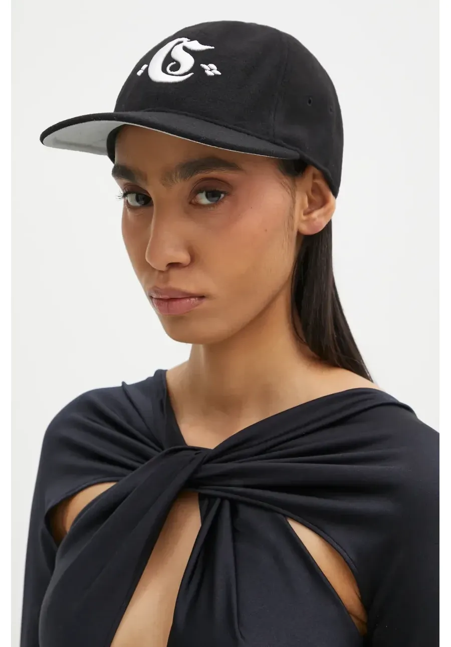 obrazek 1 Carhartt WIP czapka z daszkiem Greatest Hits Logo Cap kolor czarny gładka I034360.K02XX