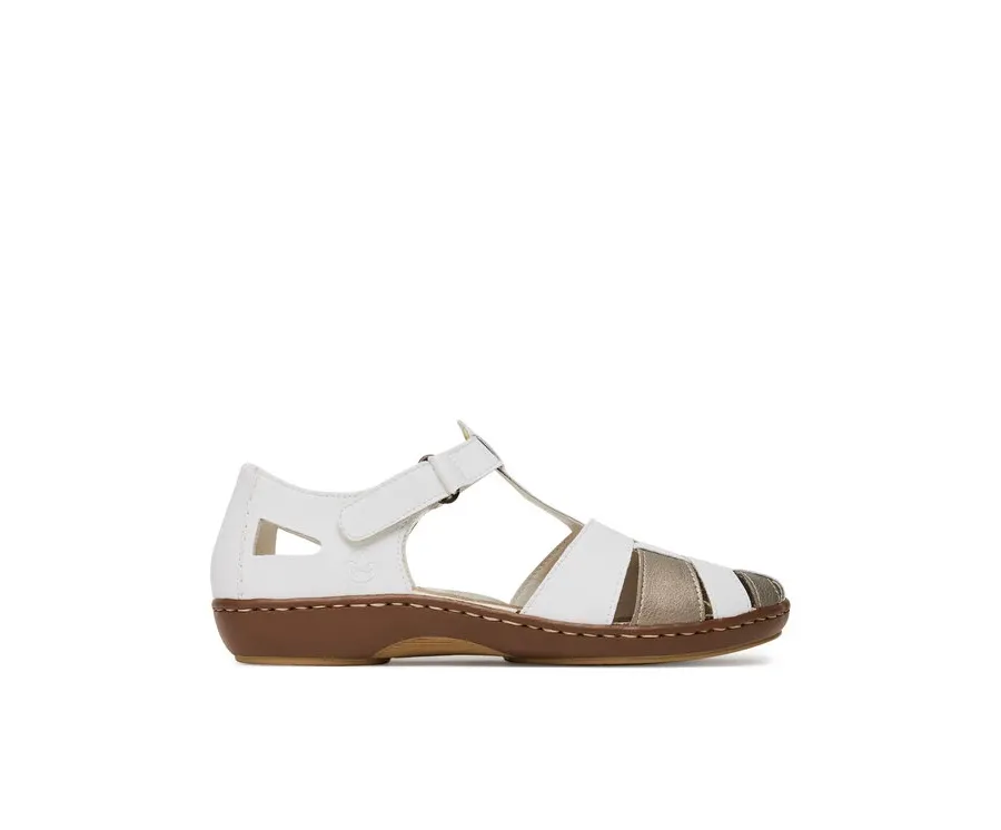 obrazek 1 Rieker Sandały 45869-80 Biały