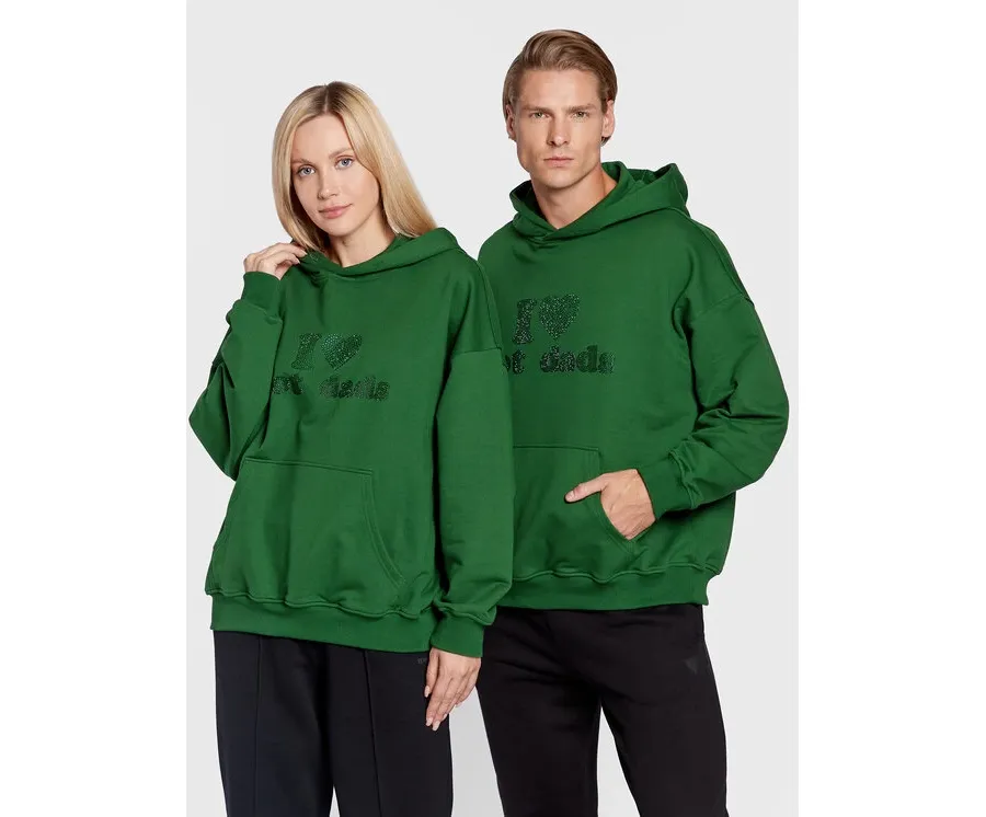 obrazek 1 2005 Bluza Unisex Hot Dads Zielony Relaxed Fit
