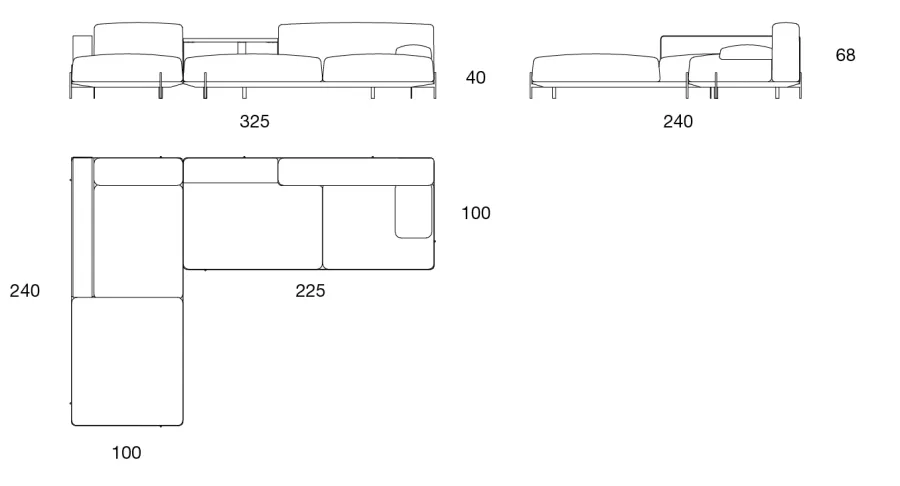 obrazek 4 Luksusowa sofa w jasnym kolorze styl minimalistyczny