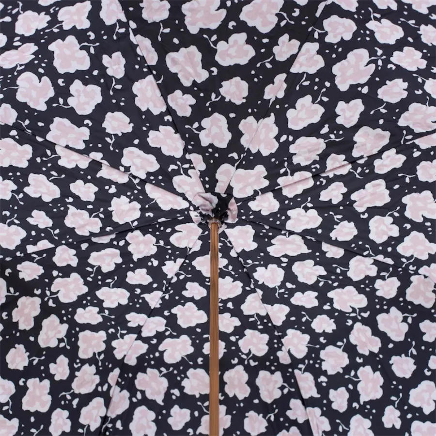 obrazek 4 Stylowy parasol damski w kolorze kości słoniowej zdobiony motywem kwiatowym – Pasotti