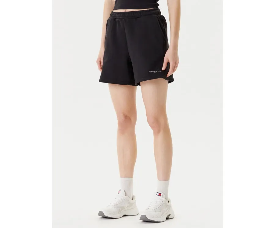 obrazek 1 Tommy Jeans Szorty sportowe Linear DW0DW21152 Czarny Relaxed Fit