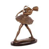 Picture A luxurious sculpture of a young dancer made of bronze