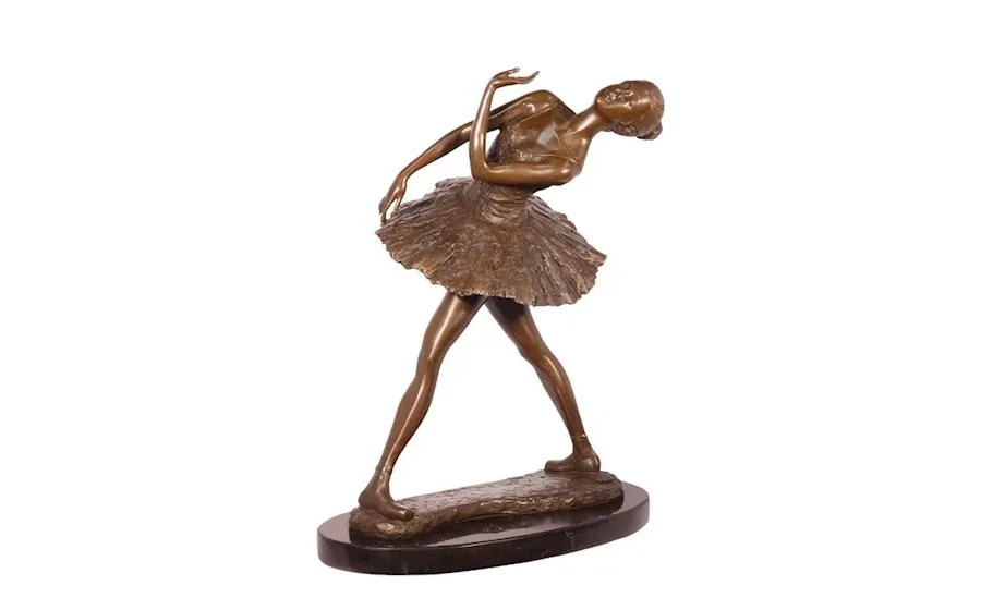 obrazek 1 Luksusowa rzeźba młodej tancerki wykonana z brązu