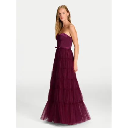 Zdjęcie Hey Kyla Sukienka wieczorowa 5AJ009HK Bordowy Regular Fit