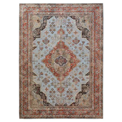 Picture Stylish red and gray classic vintage carpet - BIDJAR 54005
