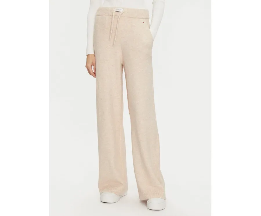 obrazek 1 Tommy Hilfiger Spodnie dzianinowe UW0UW05523 Beżowy Relaxed Fit