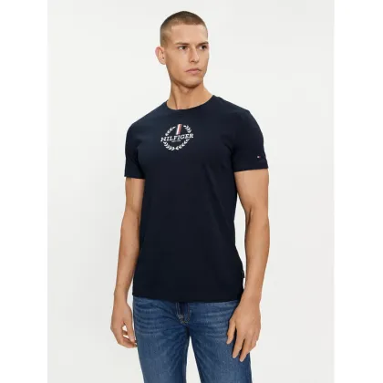 Zdjęcie Tommy Hilfiger T-Shirt Global Stripe MW0MW34388 Granatowy Regular Fit