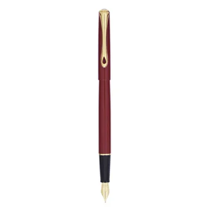 Picture Exclusive Traveler dark red gold fountain pen