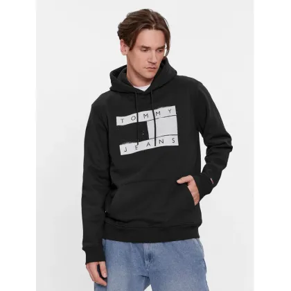 Zdjęcie Tommy Jeans Bluza Flag Spray DM0DM17911 Czarny Regular Fit