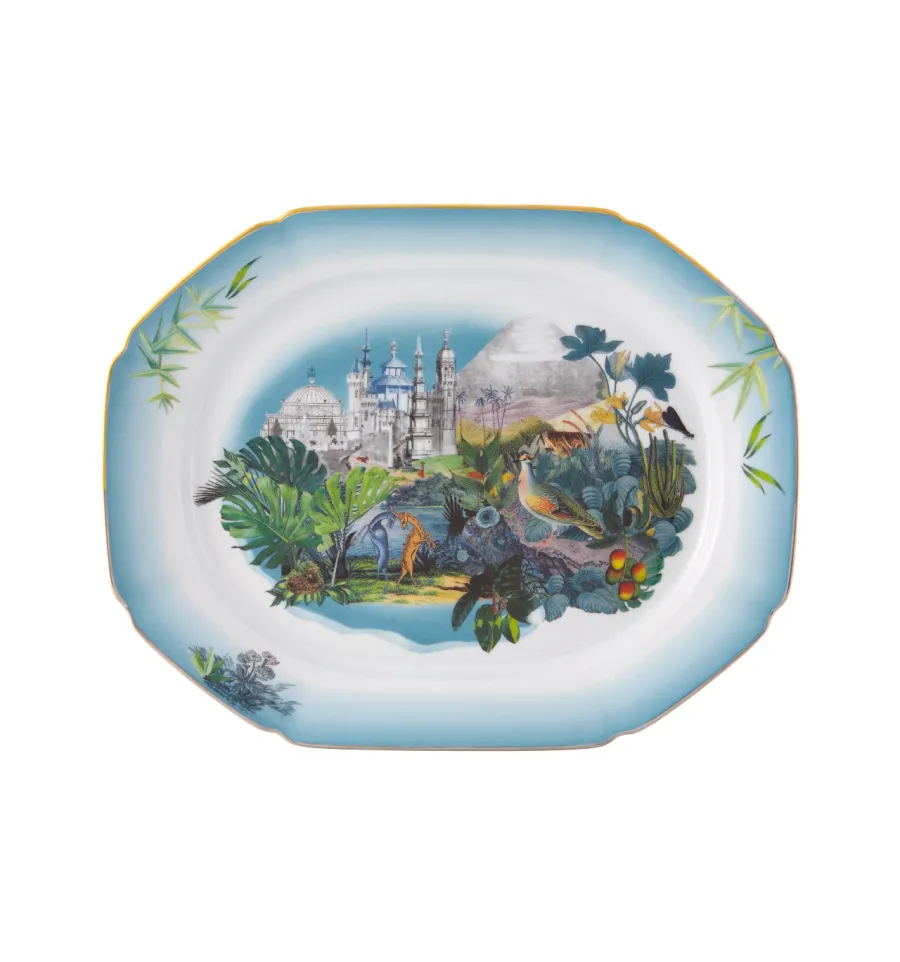 obrazek 1 Mały talerz z porcelany Rêveries z wyjątkowym krajobrazem - Vista Alegre