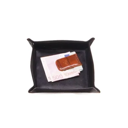 Zdjęcie Skórzane pudełko bez pokrywy - na drobiazgi